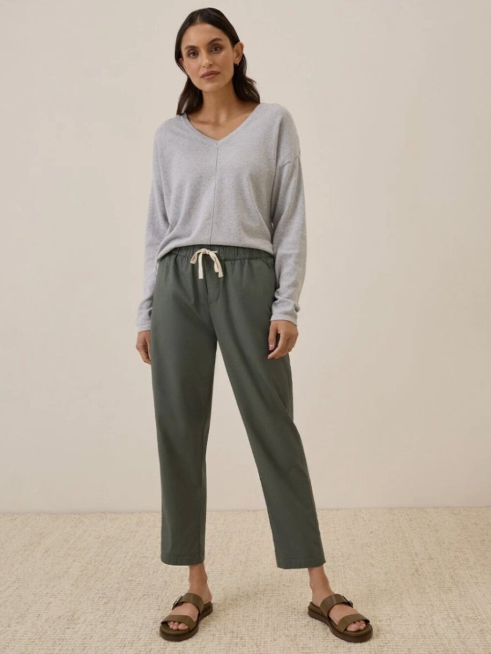 Pact Organic Daily Twill Pant Medium Castor Green